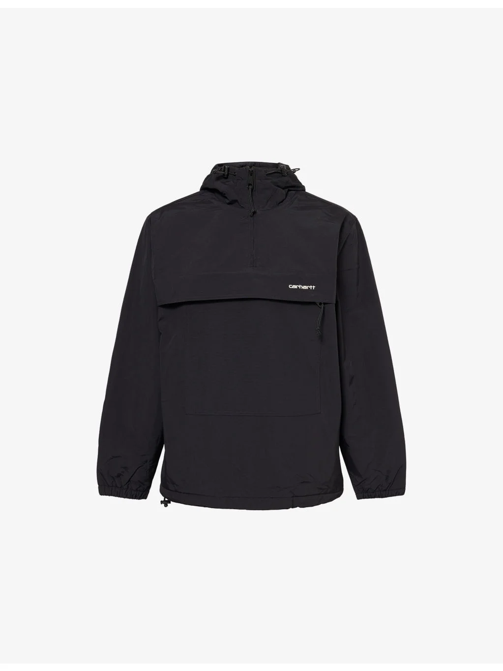 Hooded Padded Woven Windbreaker - 1