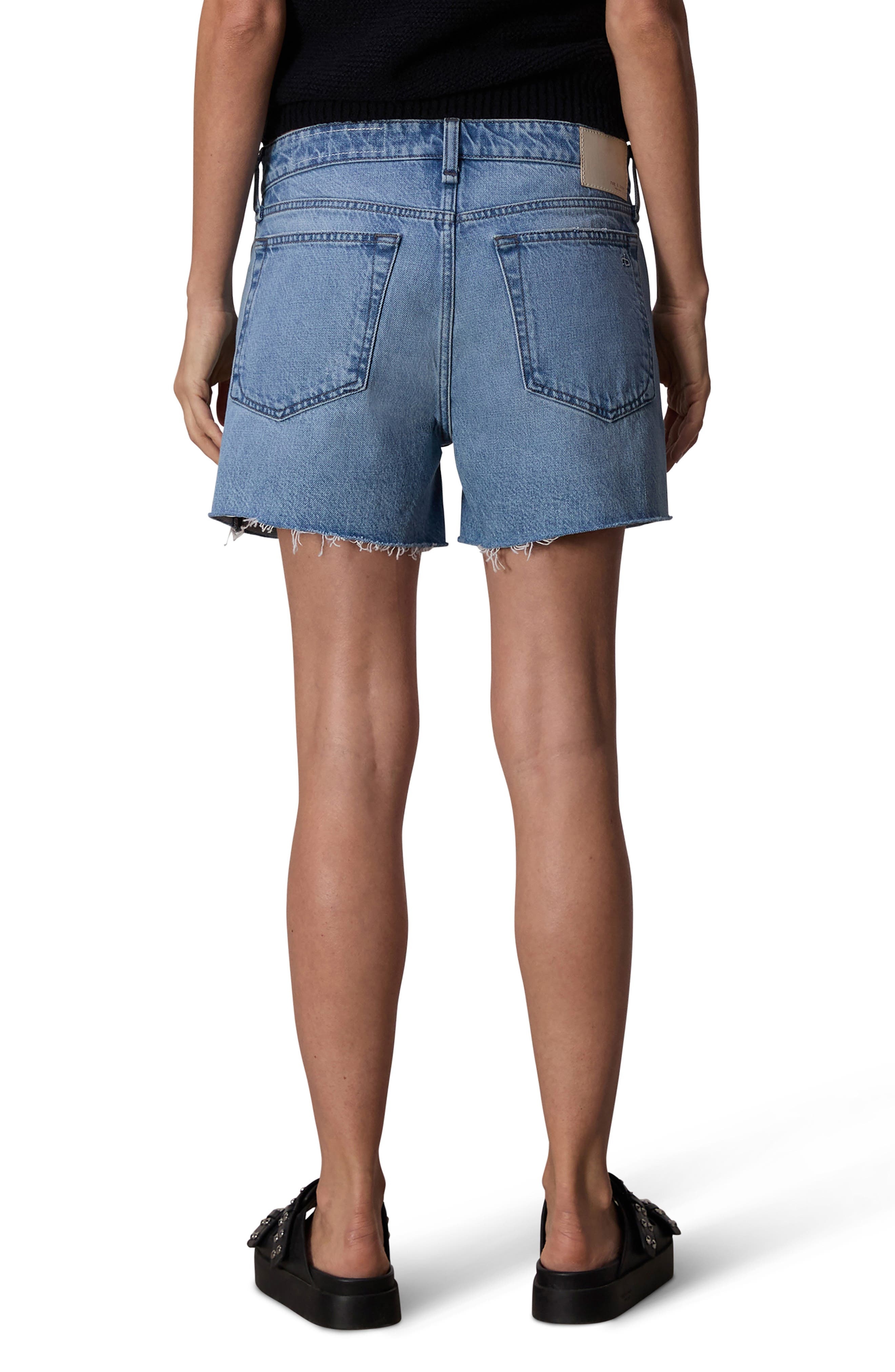 Dre Low Rise Cutoff Denim Shorts - 2