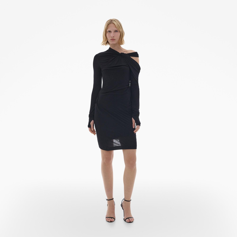 TWISTED ASYMMETRIC MINI DRESS 3