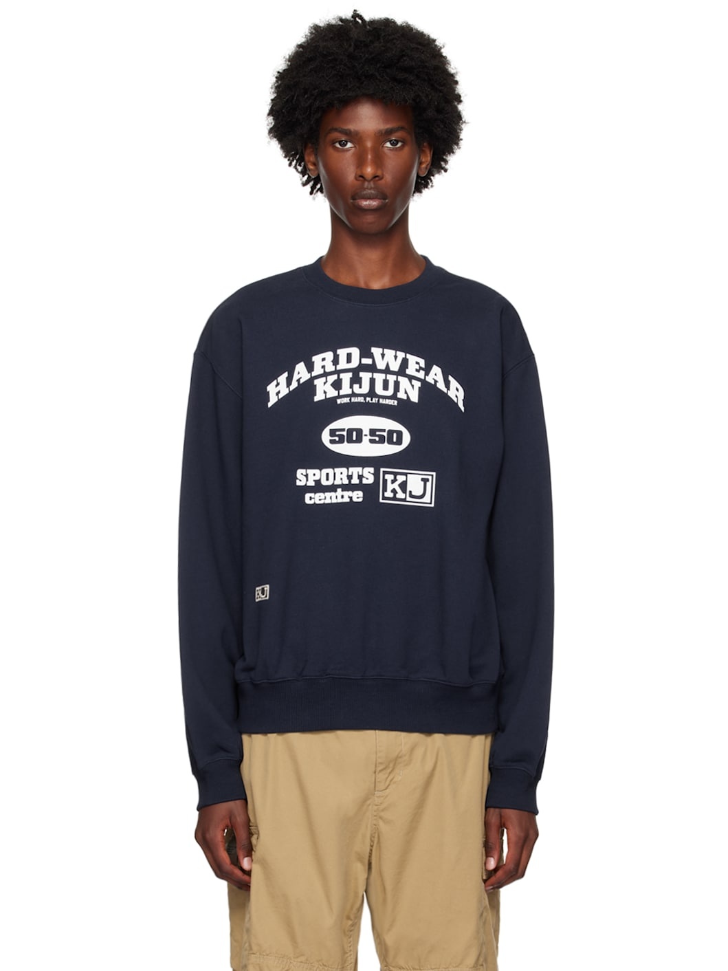Navy 'Hard-Wear' Sweatshirt - 1