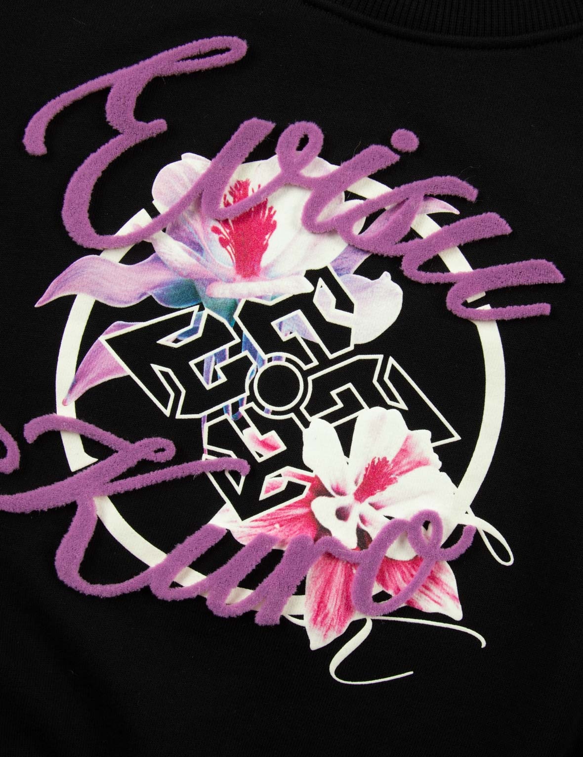 Floral Kamon Print and Logo Jacquard Loose Fit Sweatshirt - 9