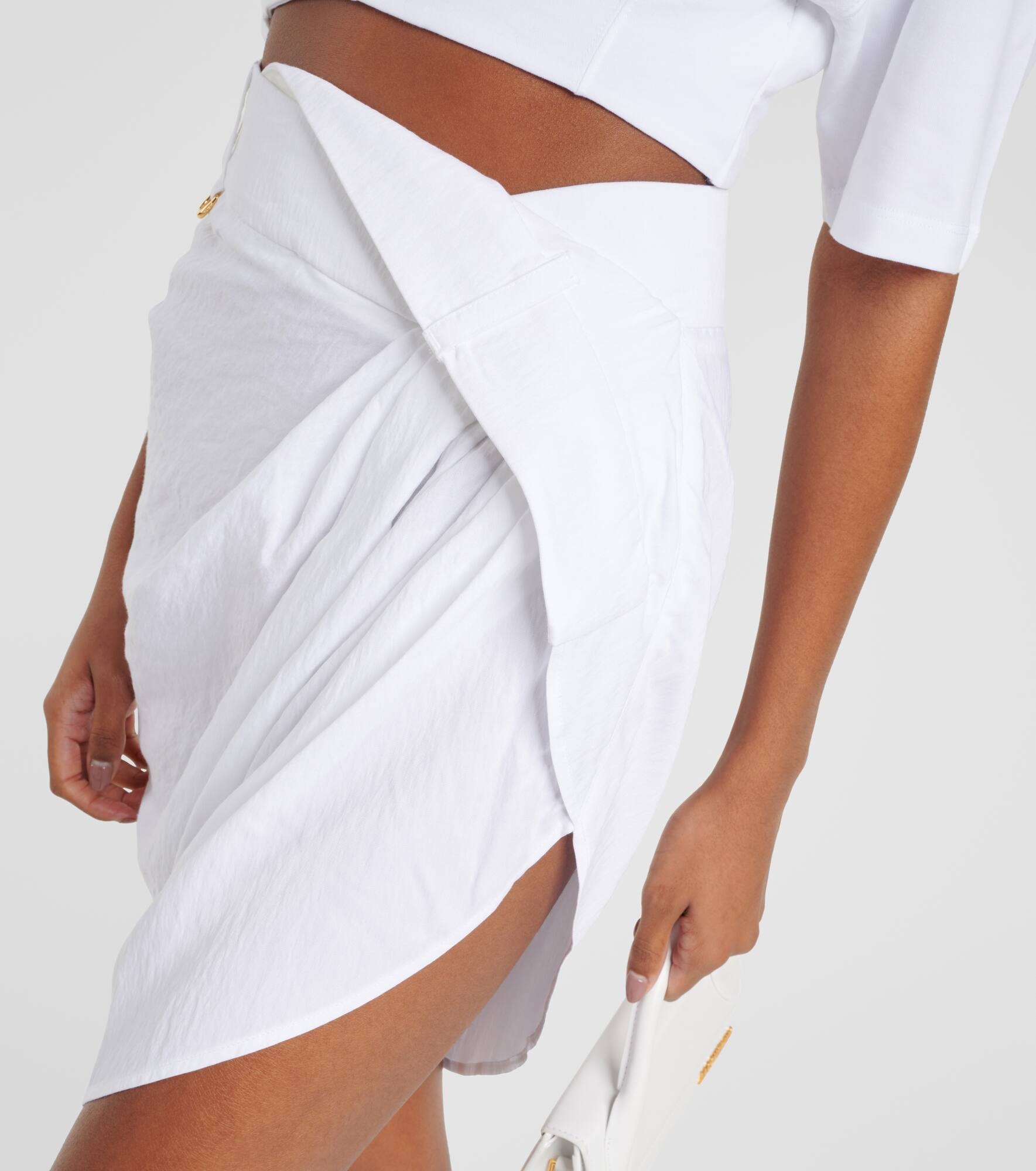 La Mini Jupe Saudade draped miniskirt - 5