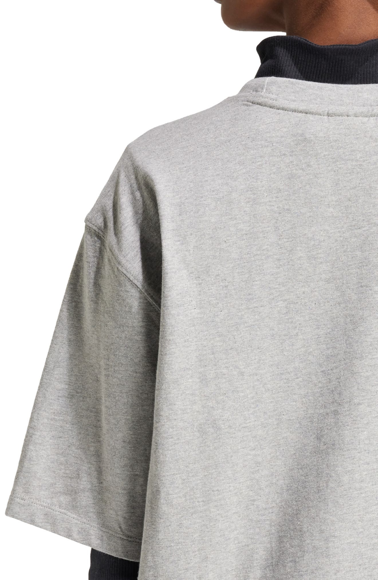 adidas Essentials Lifestyle Trefoil Logo Cotton T-Shirt in Mgreyh at Nordstrom - 3