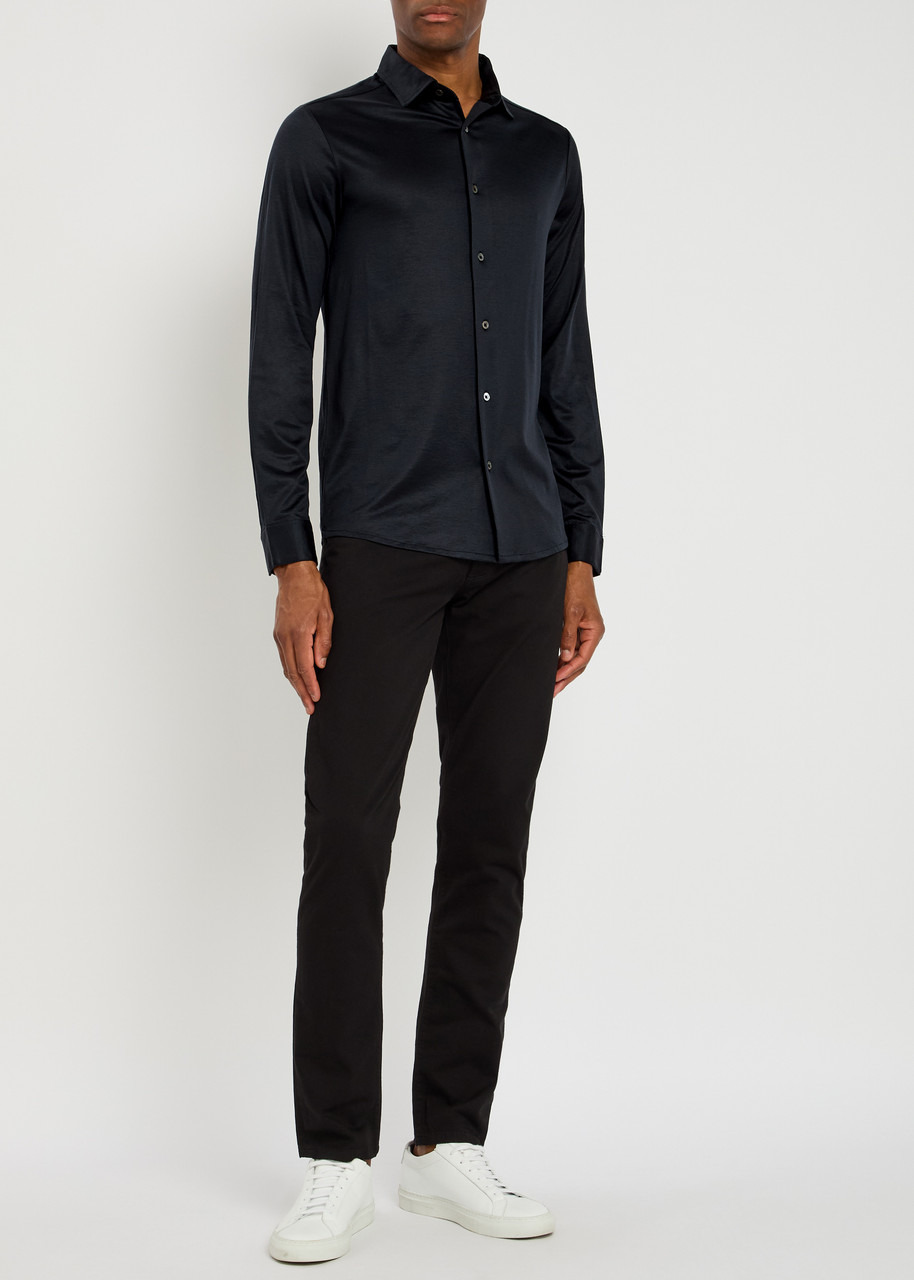 Emporio Armani Logo-appliqué Jersey Shirt - 4