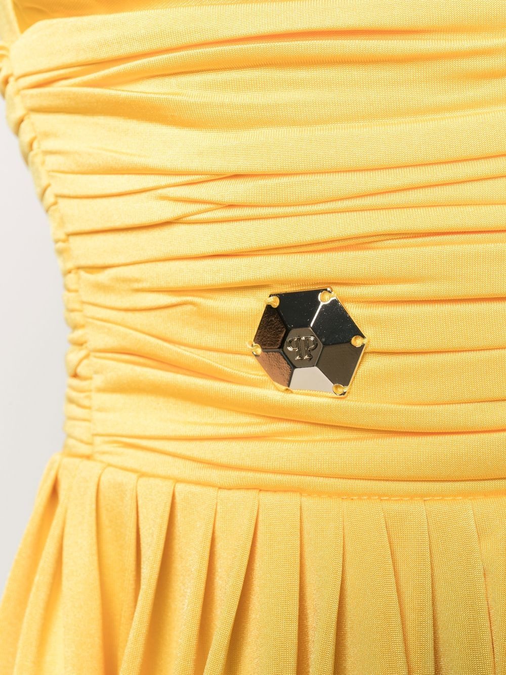 gathered waist mini dress - 5