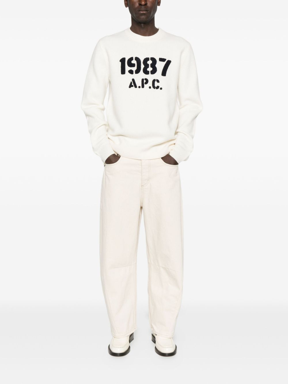 crew-neck long-sleeve sweater - 2