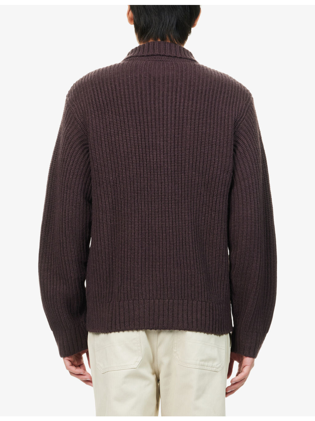 Chore Logo-Patch Knitted Wool-Blend Cardigan - 4