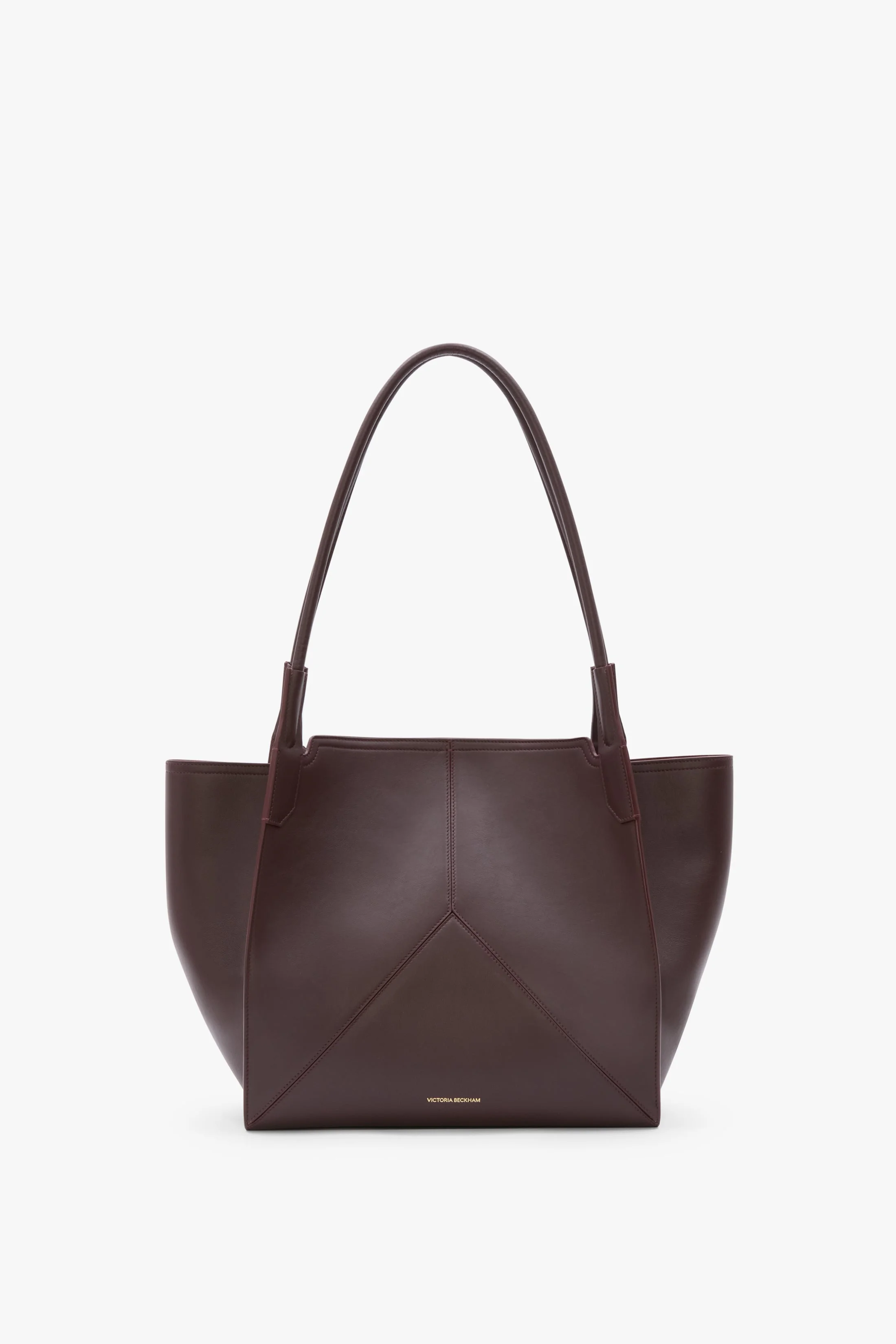 Victoria Tote In Burgundy Soft Leather - 1