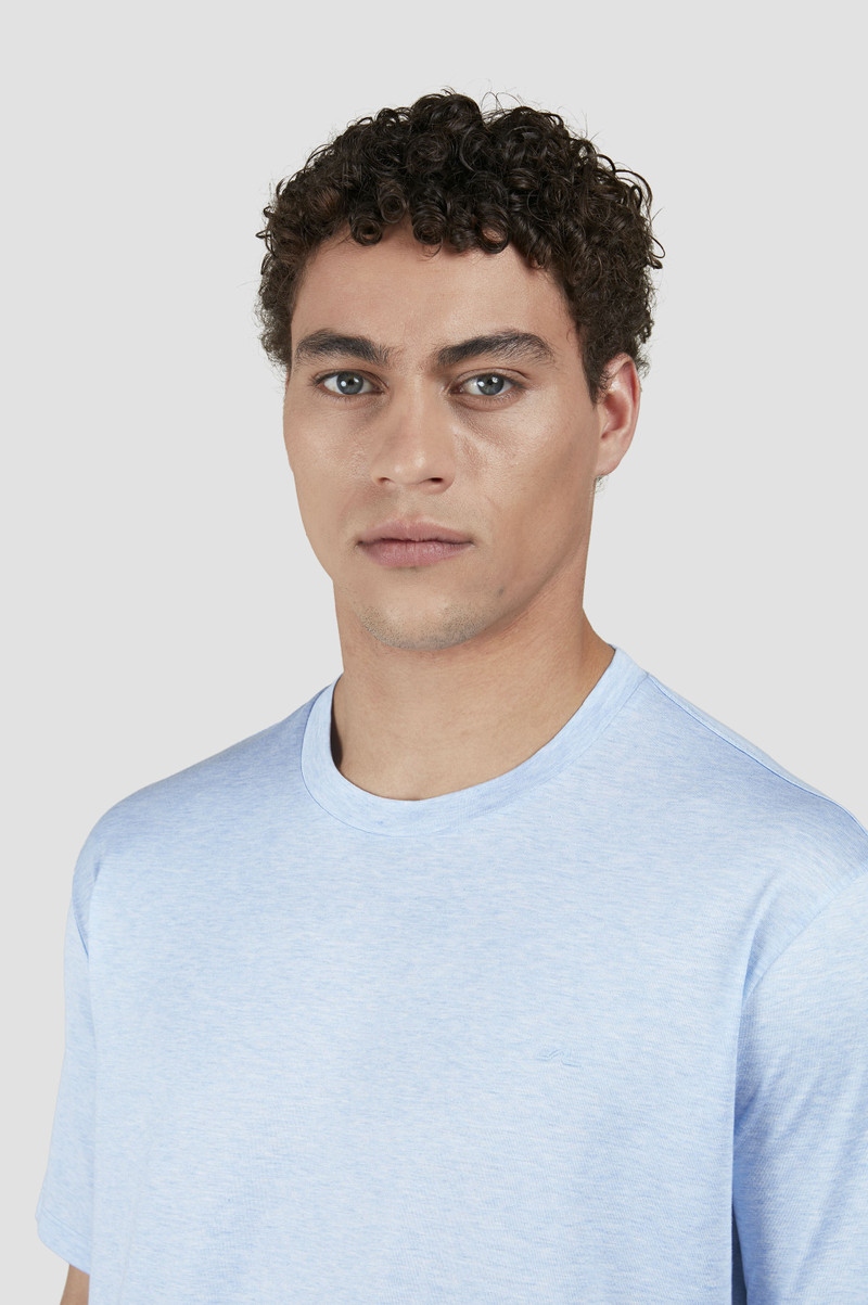 SILVER T-SHIRT IN PERLÉ COTTON 4