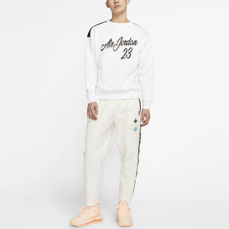 Air Jordan 23 Remastered Plush Pull-On Sweatshirt For Men White CT6283-100 - 3