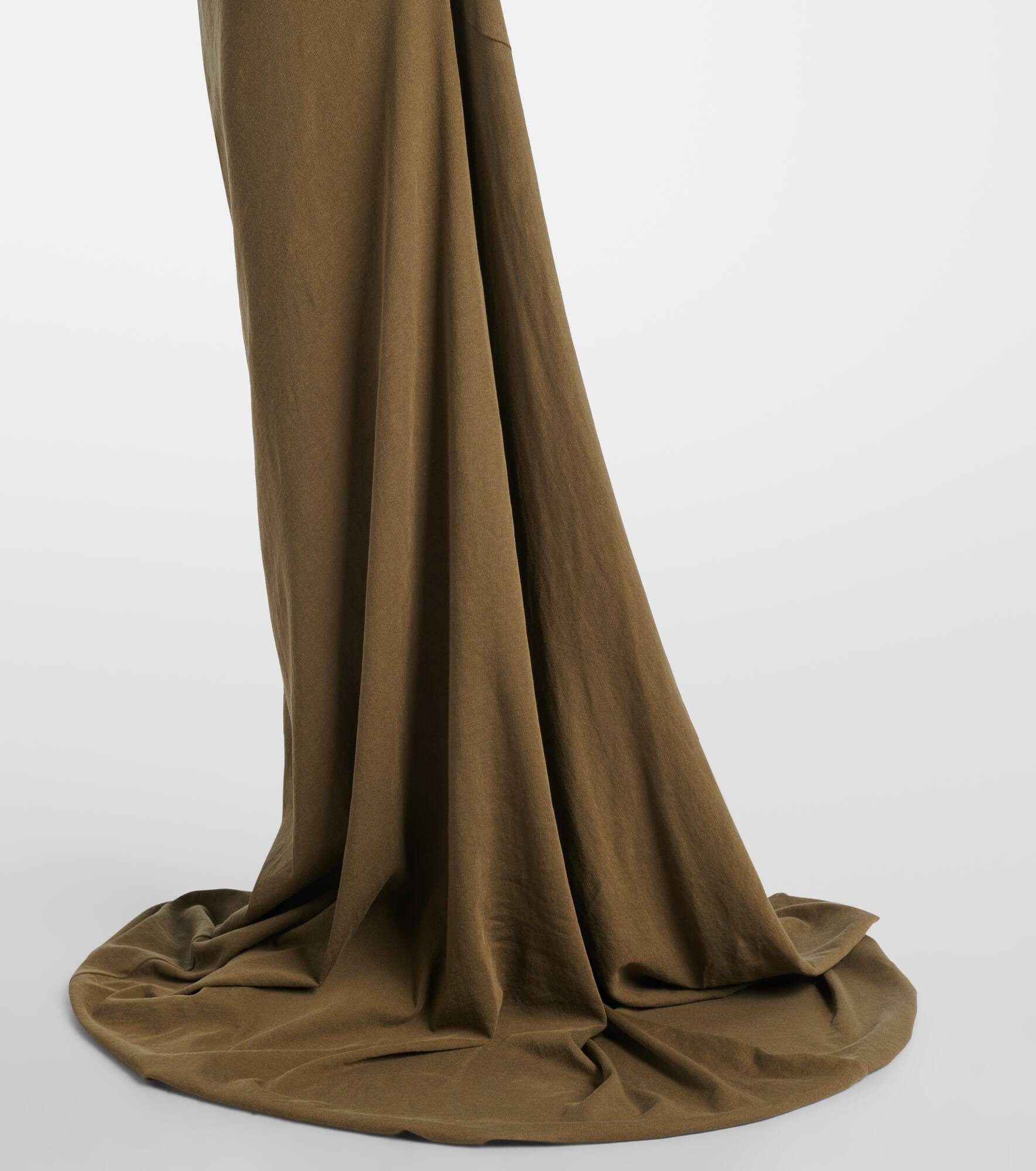 Draped one-shoulder maxi dress - 6
