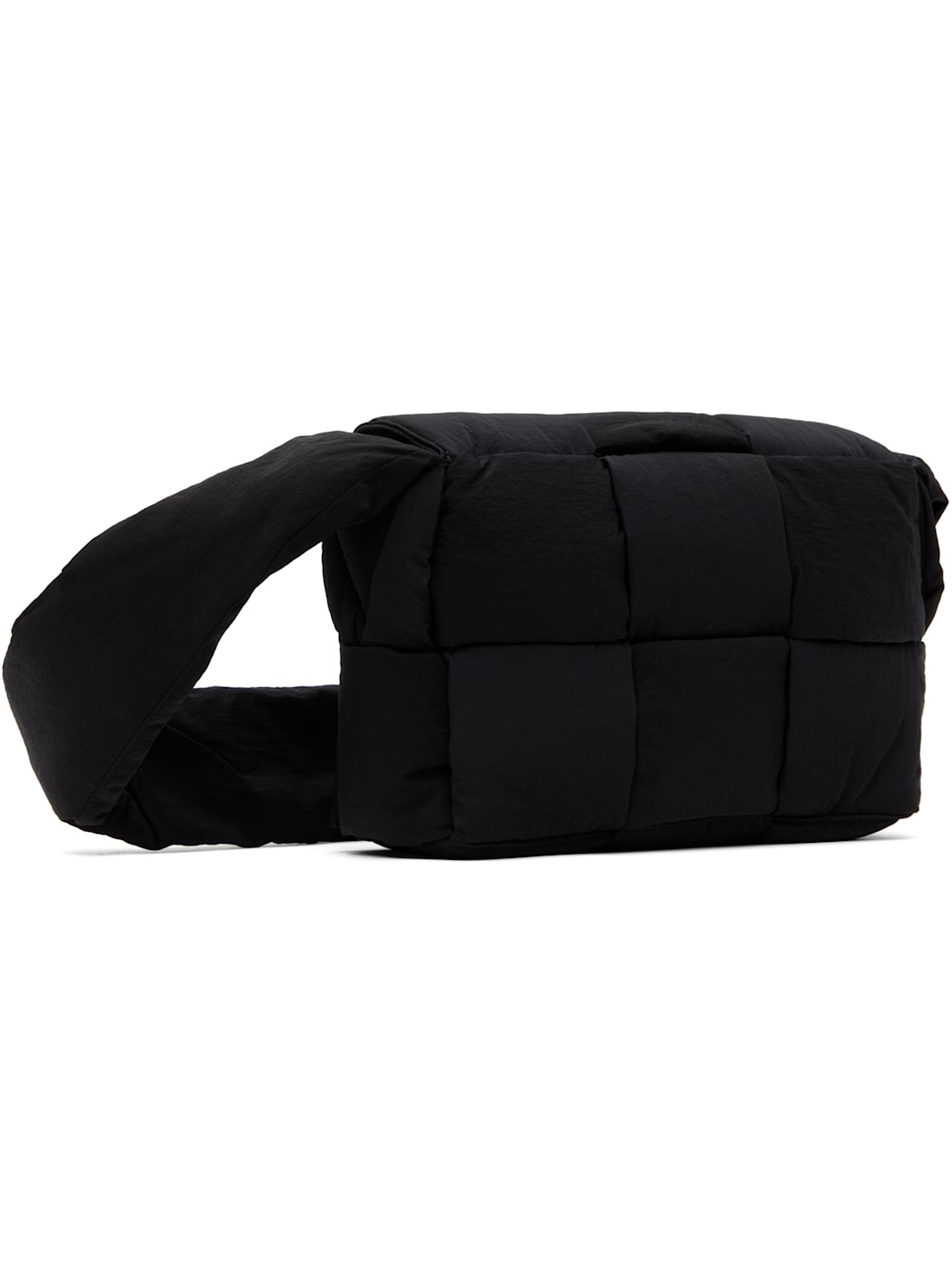 Bottega Veneta Black Small Padded Tech Cassette Bag | ssense