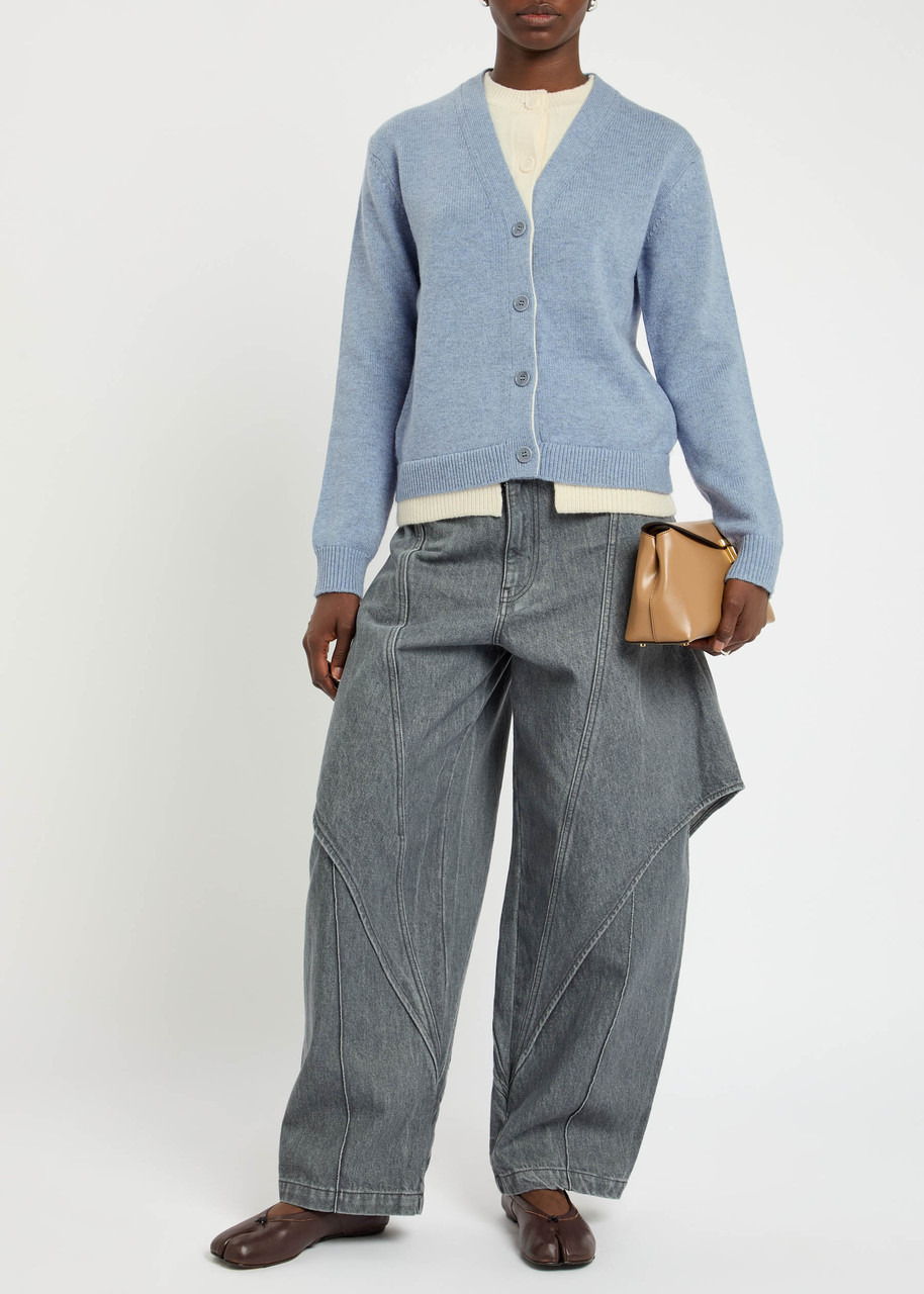 JW Anderson Layered-effect Wool and Cashmere-blend Cardigan - 4