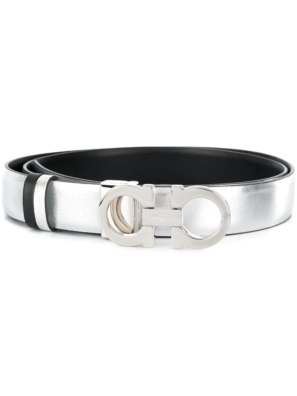 reversible Gancini-buckle belt - 1