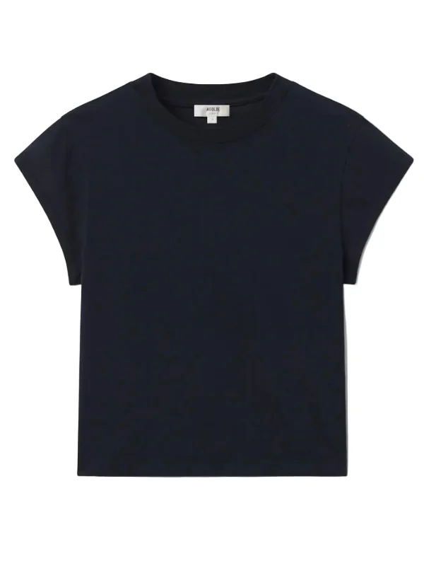 Bryce Cap Sleeve Tee in Storm - 1
