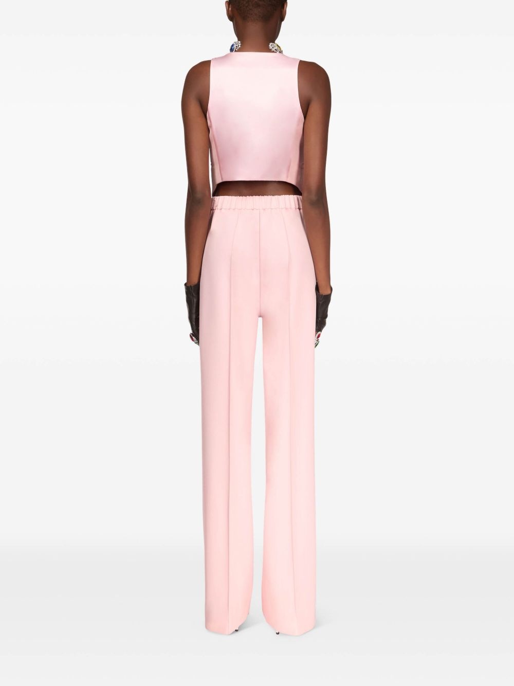 crystal-embellished trousers - 4