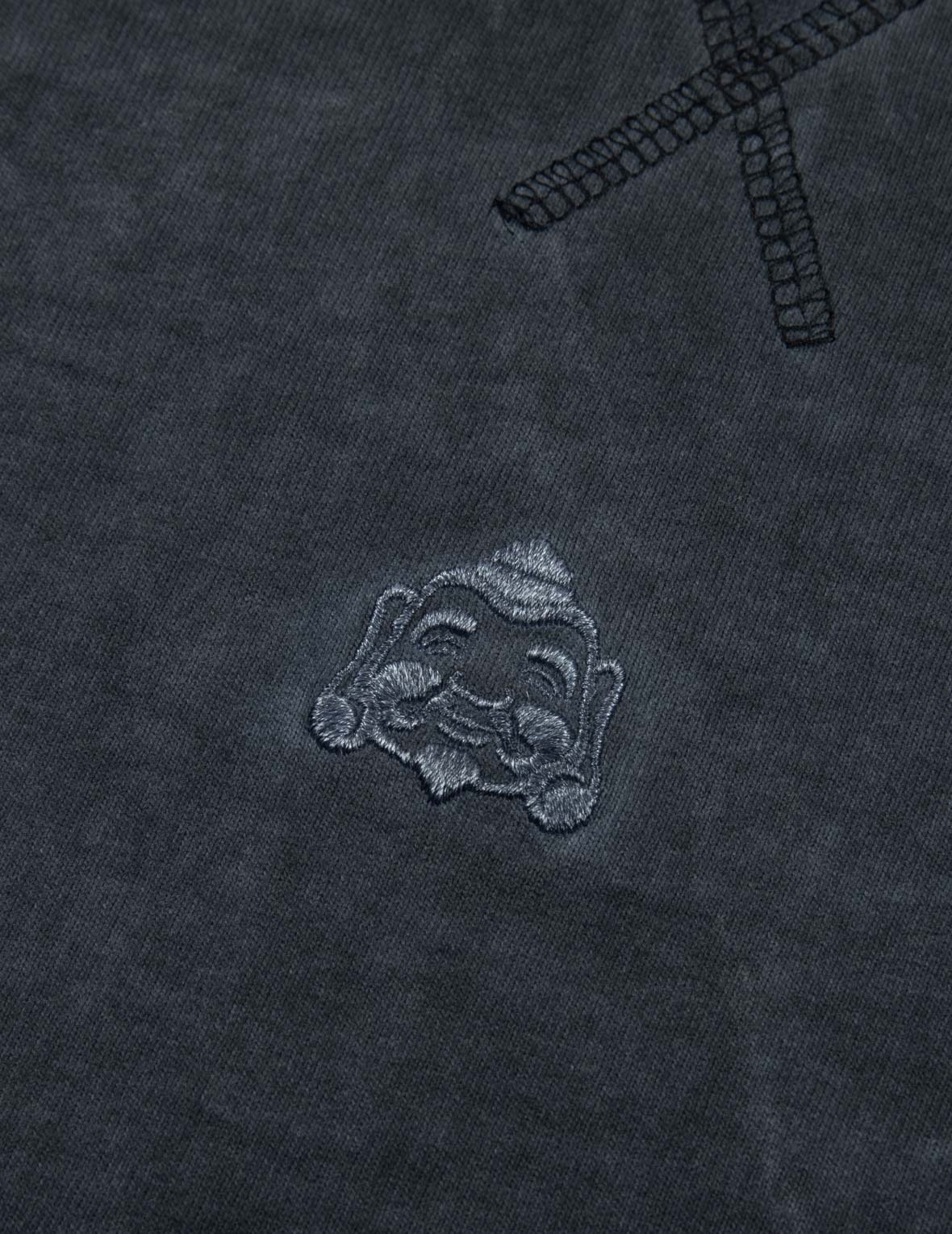 GODHEAD EMBROIDERY AND KAMON PRINT LOOSE FIT T-SHIRT - 7