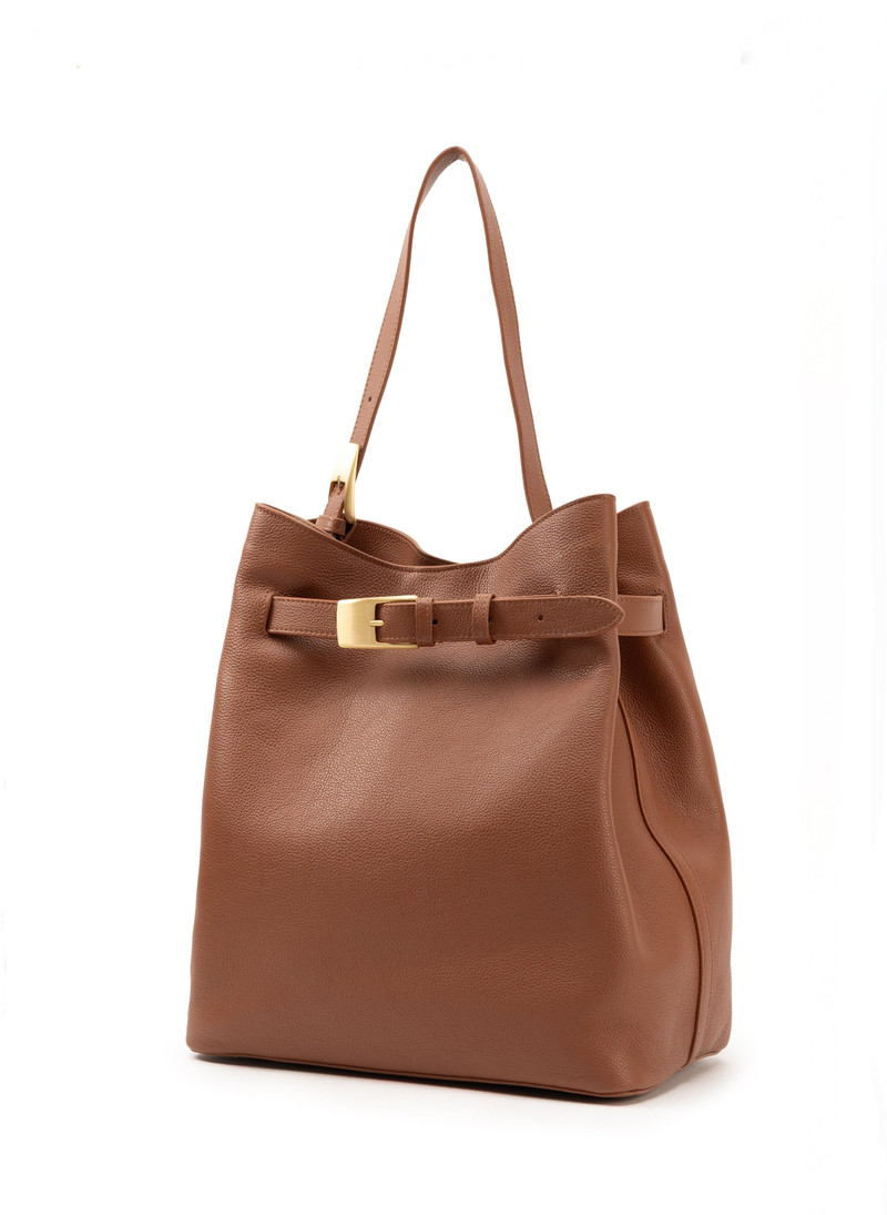 Elleme Belt Bag Pebbled Leather Cognac outlook