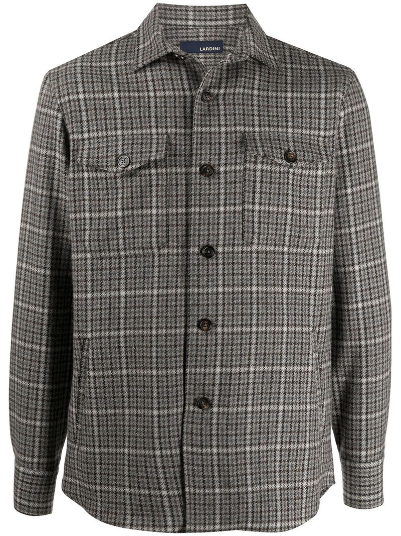 check button-up shirt jacket 1