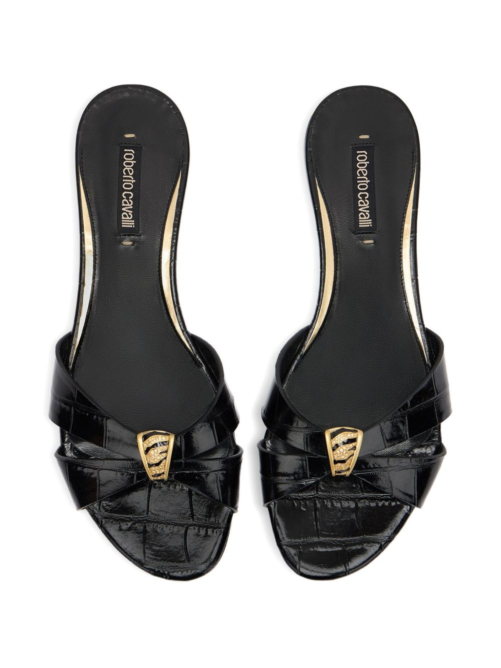 cross-strap jewel-embellished flat sandals - 3