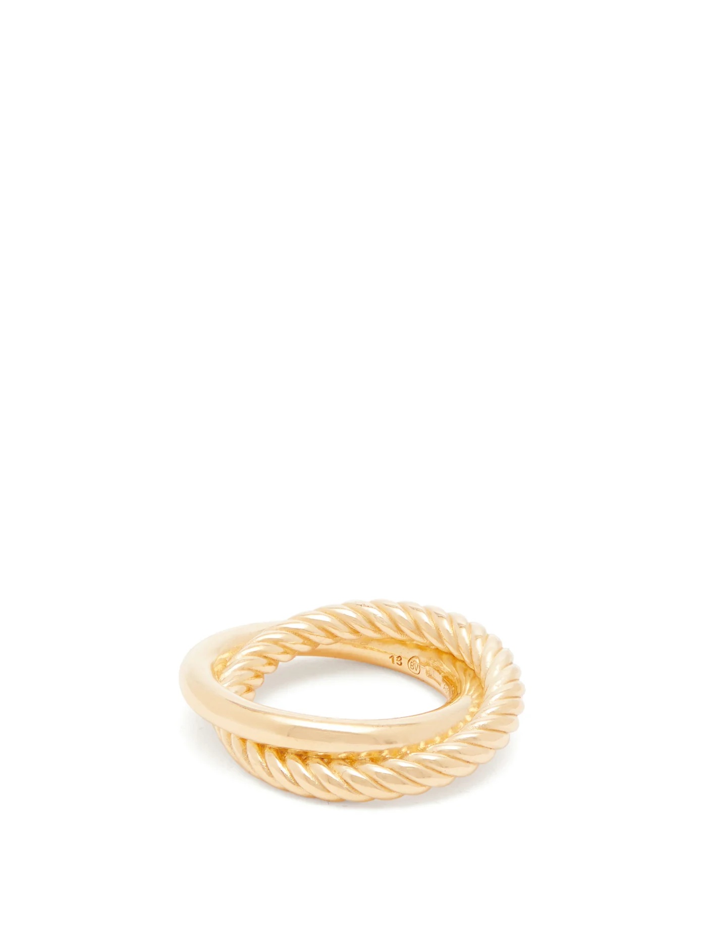 Half-twist double-hoop ring - 4