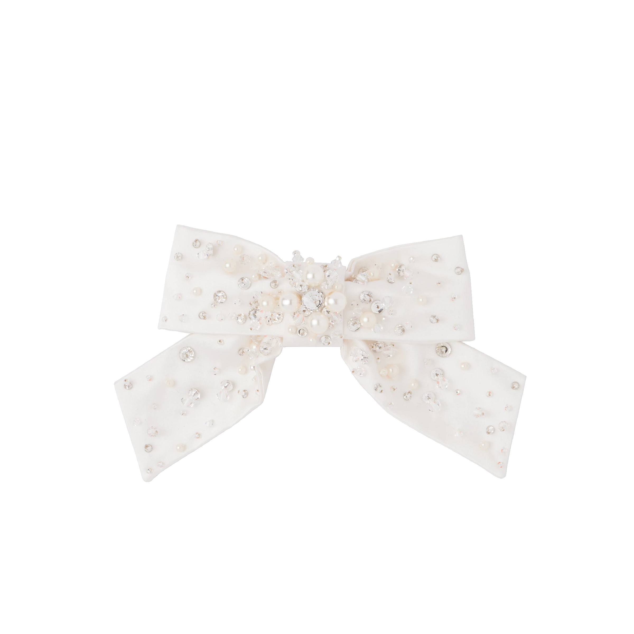 Silk satin hair clip - 1