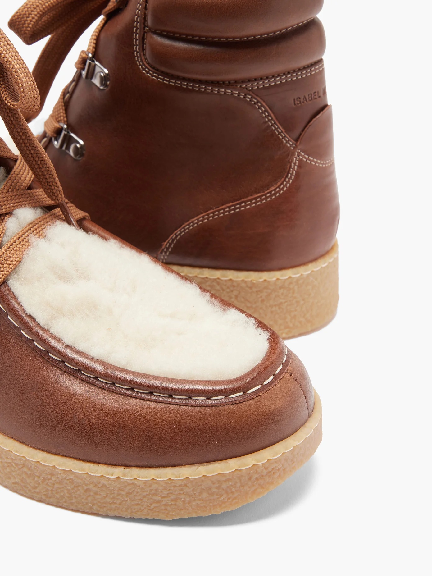 Alpica shearling-lined leather boots - 6