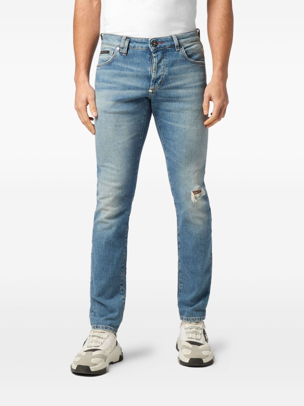 logo-patch jeans - 3