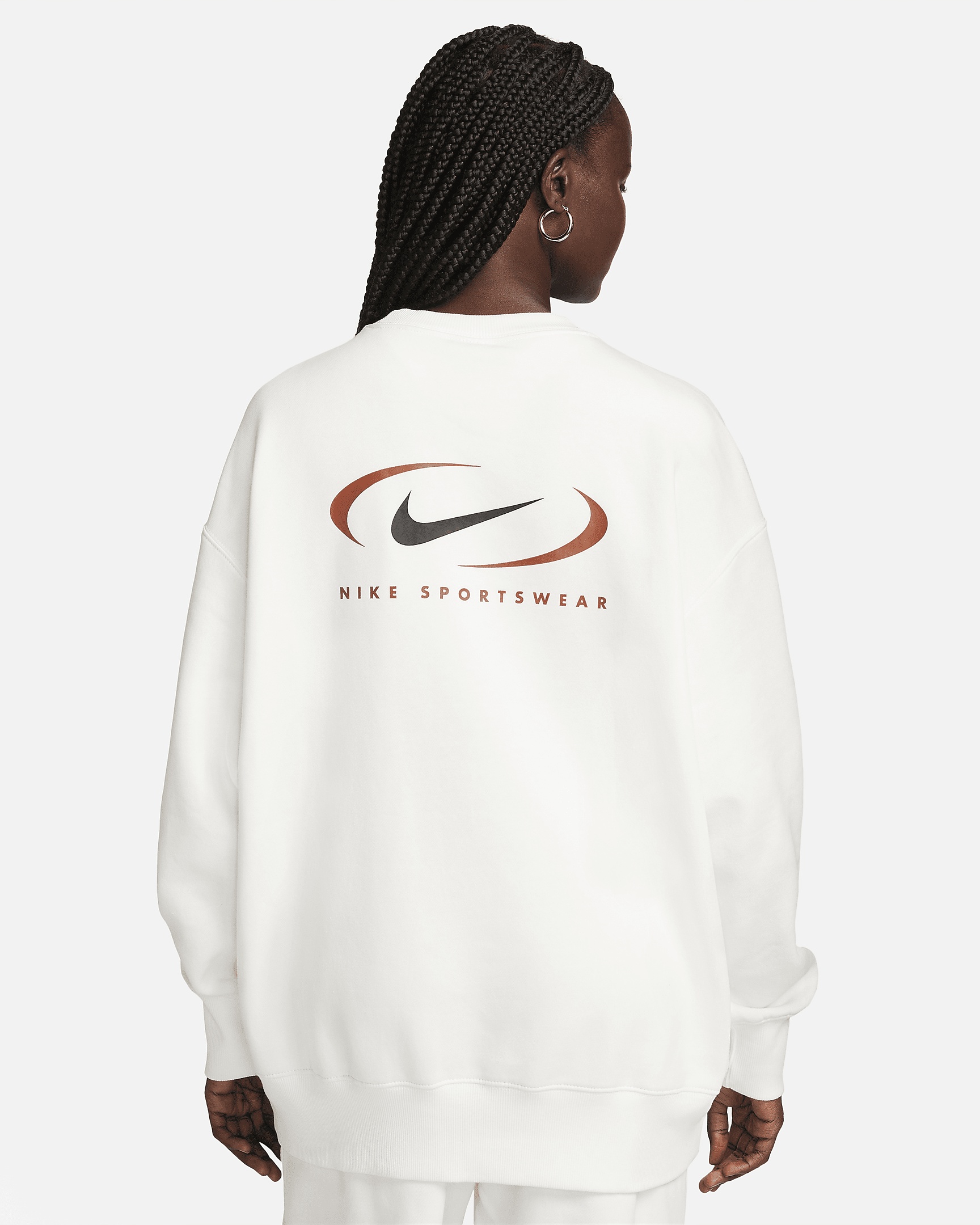 Women's Nike Sportswear Phoenix Fleece Oversized Crew-Neck Sweatshirt - 2