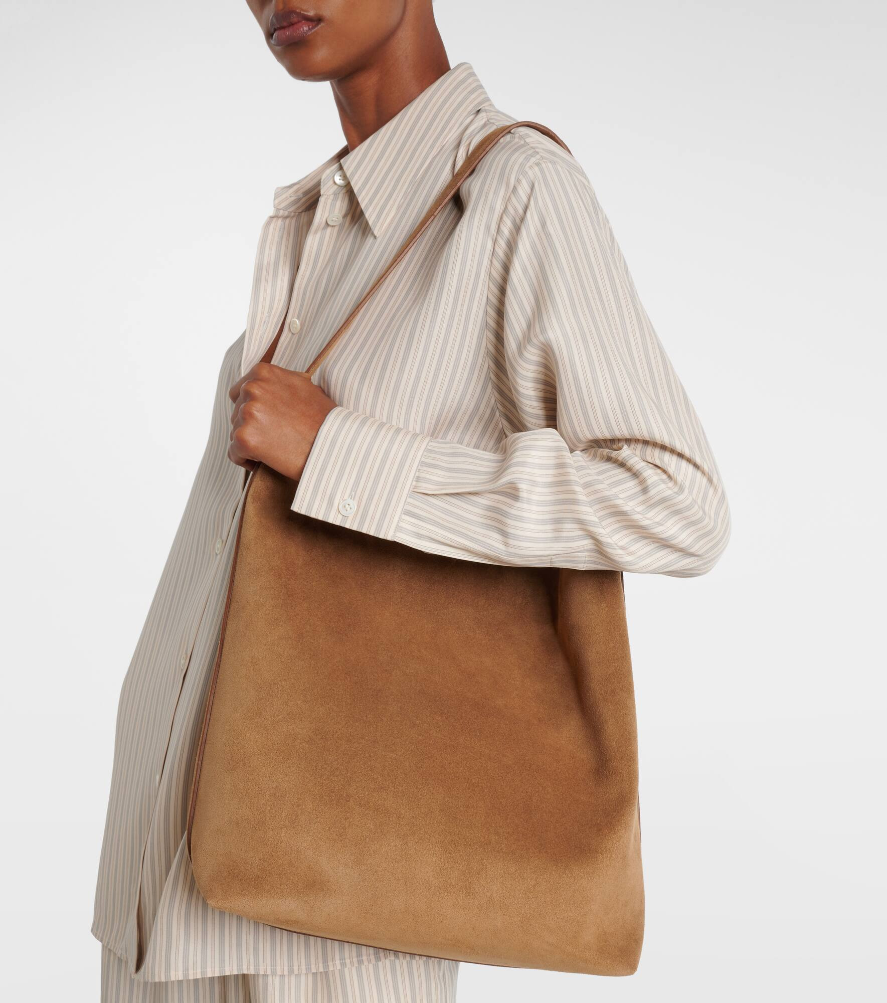 Sac Supple Large suede tote bag - 2
