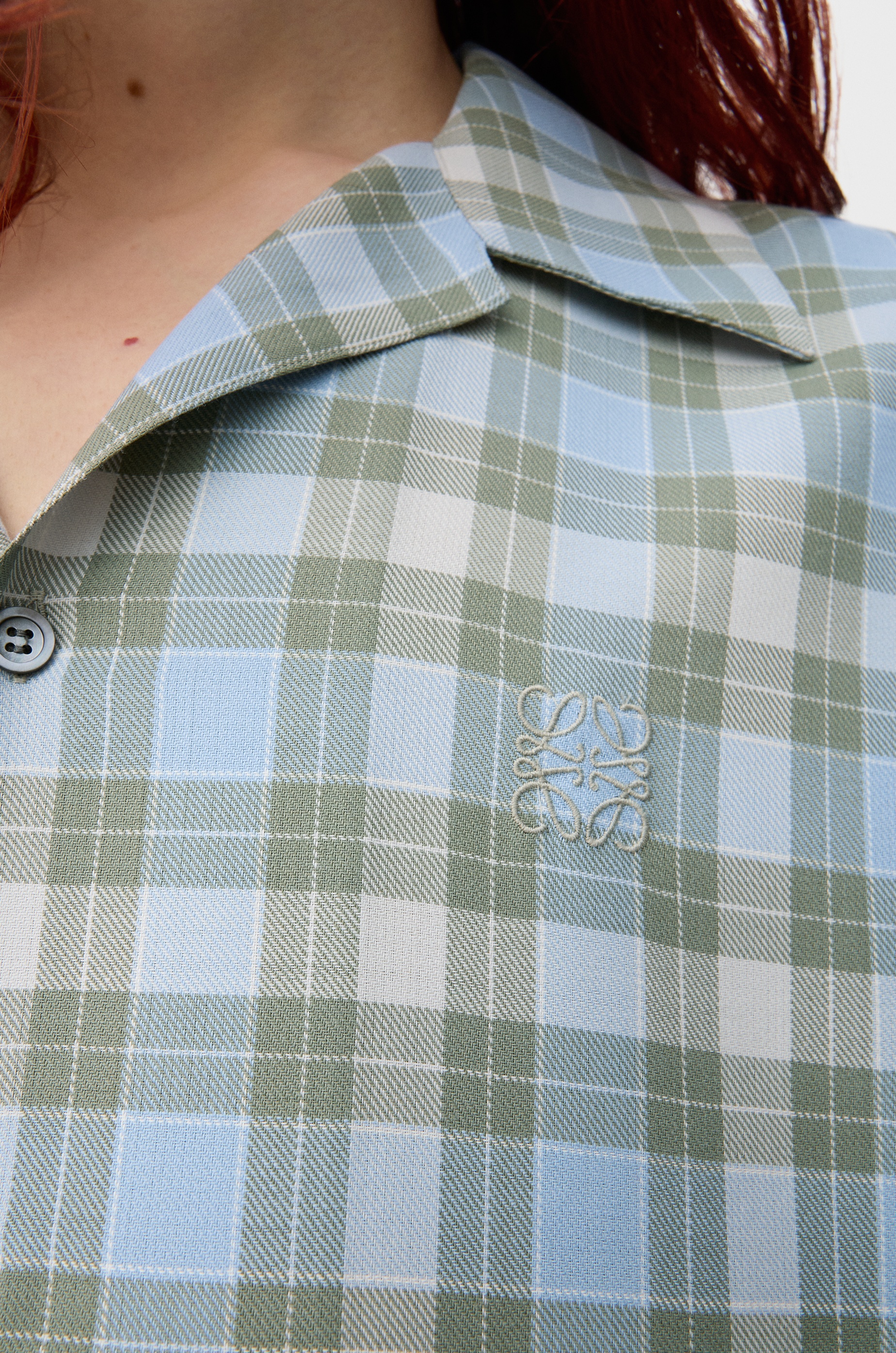 Short sleeve shirt in wool blend - 5