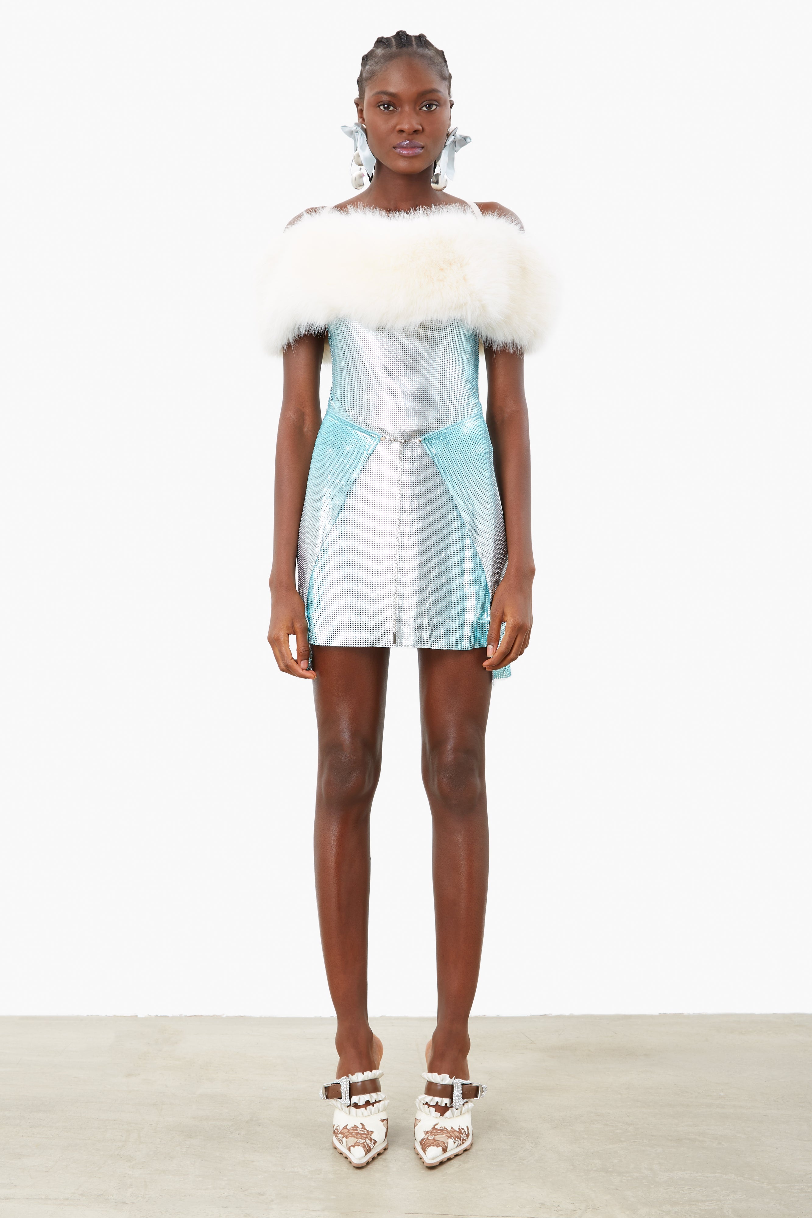 SELA FUR DRESS OMBRE - 2