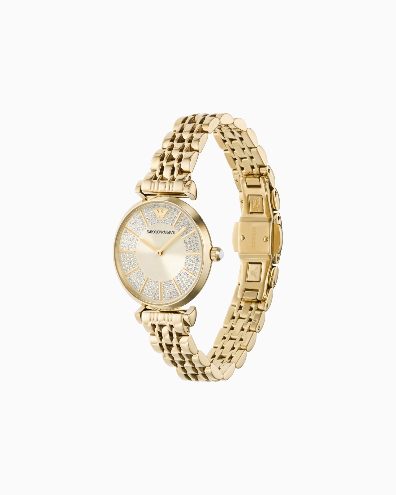 TWO-HAND GOLD-TONE STAINLESS STEEL WATCH - 3