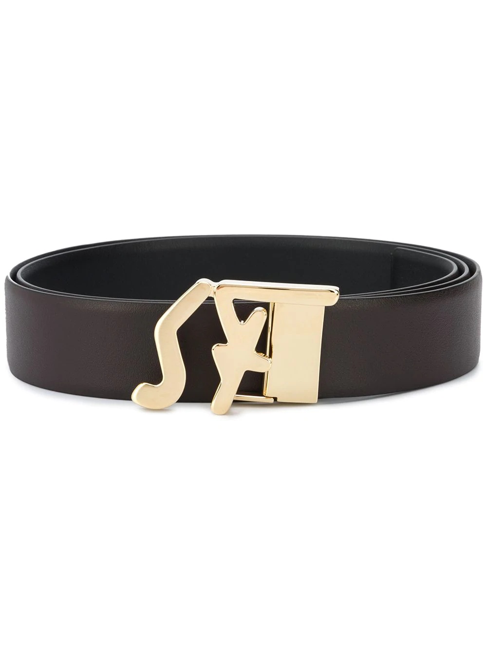 logo buckle belt - 1