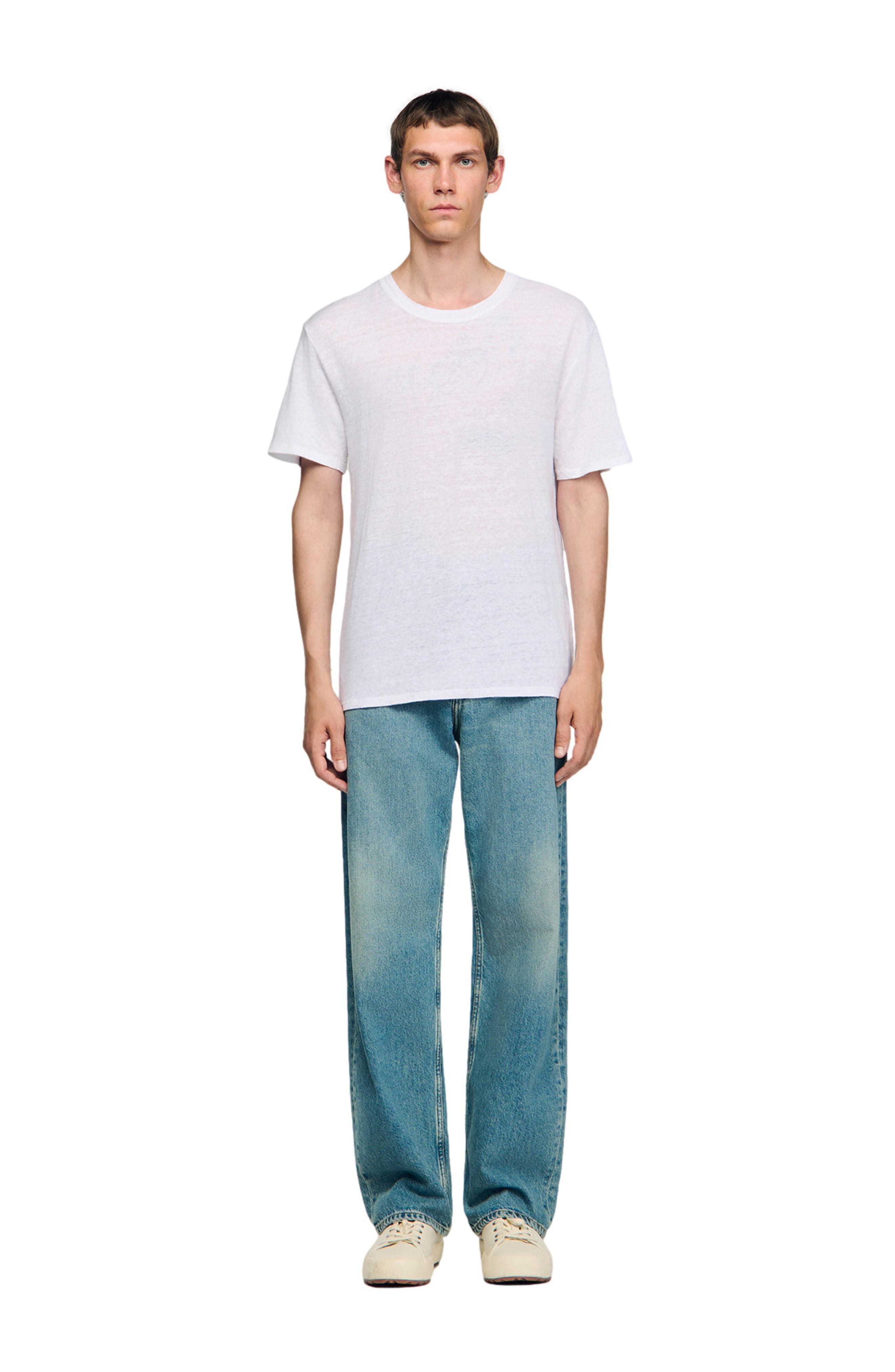 Clash Linen Crewneck T-Shirt - 5