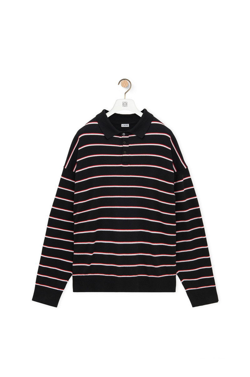 Polo sweater in cotton 1
