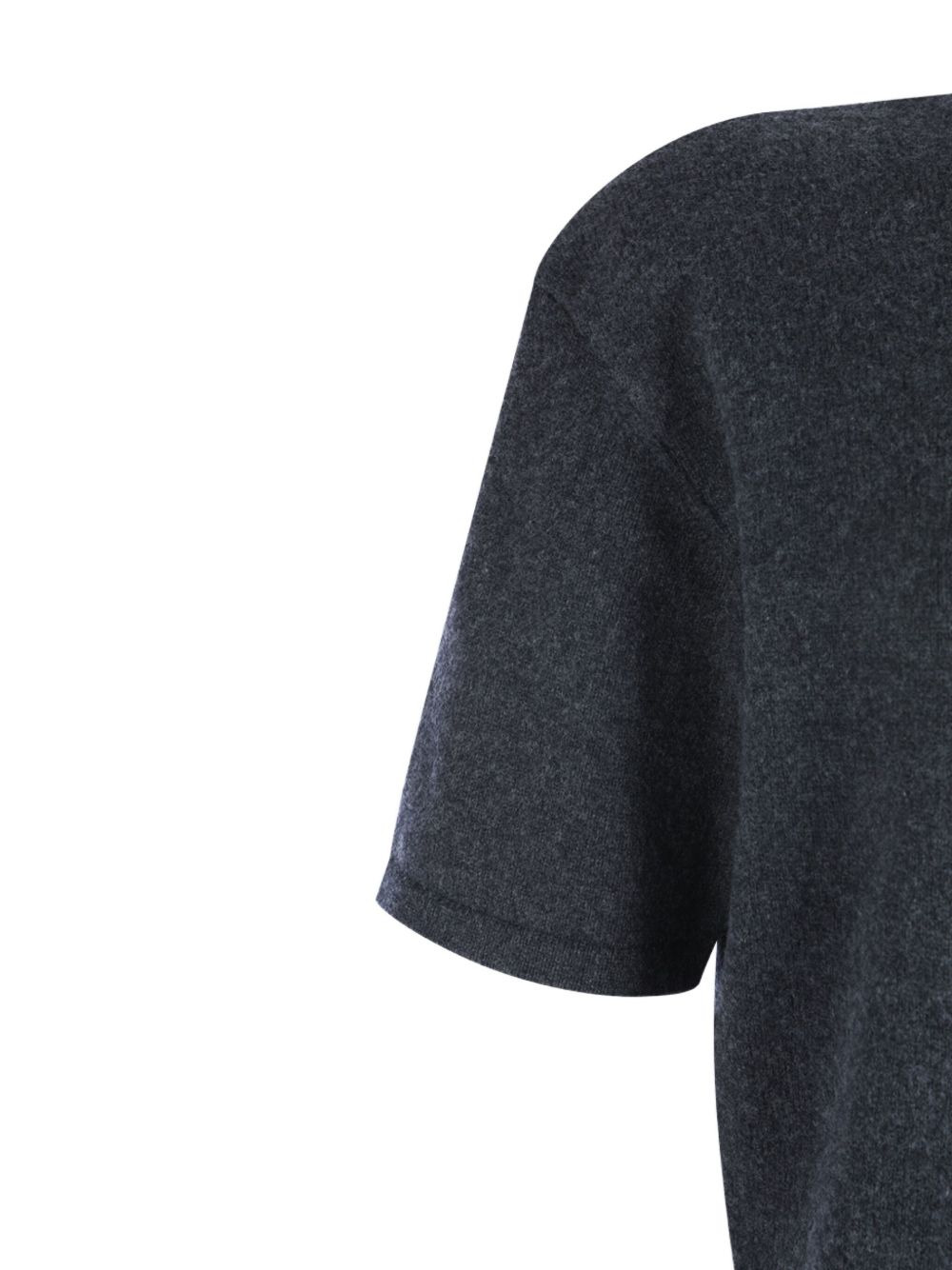 turtleneck short-sleeve dress - 4