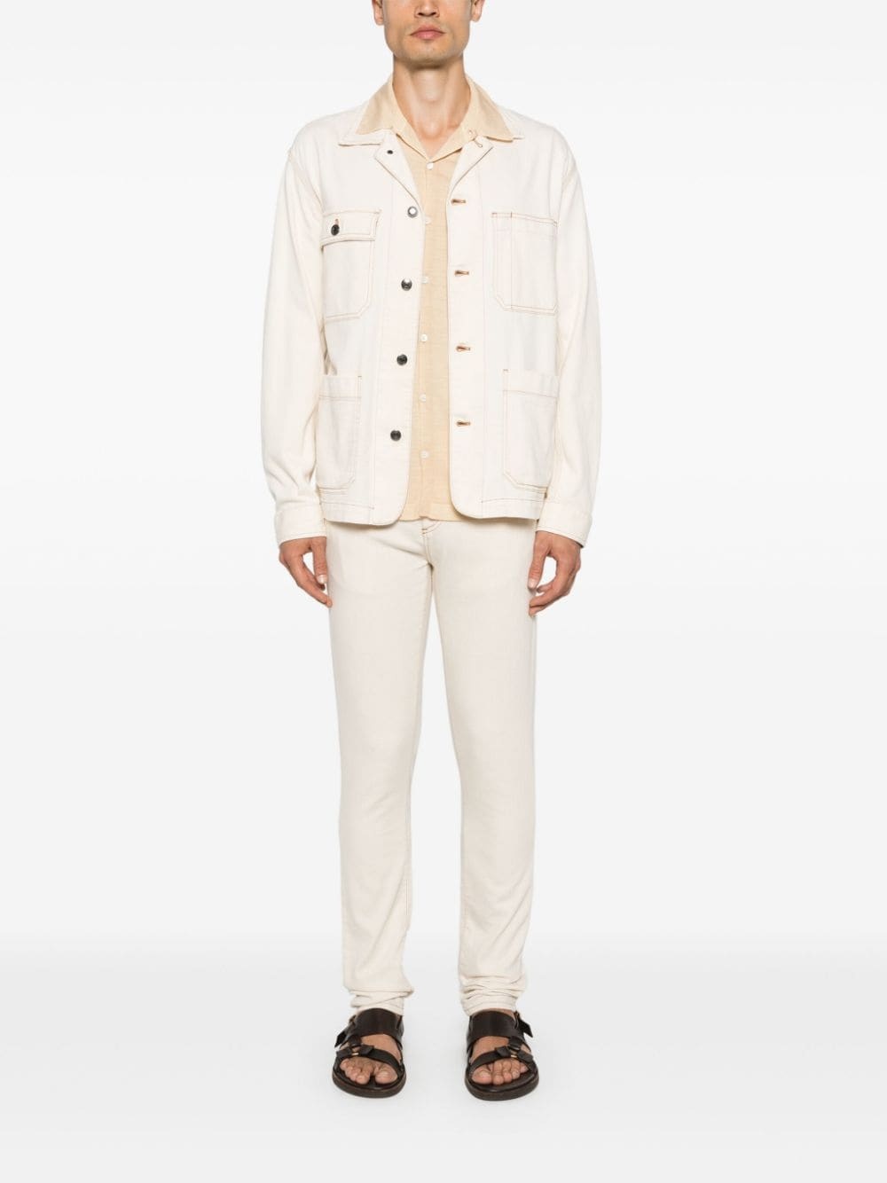 camp-collar shirt jacket - 2