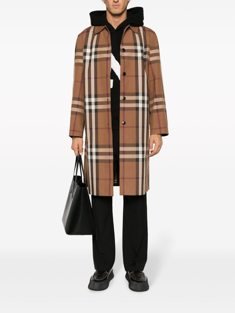 Burberry Vintage Check-pattern cotton coat outlook