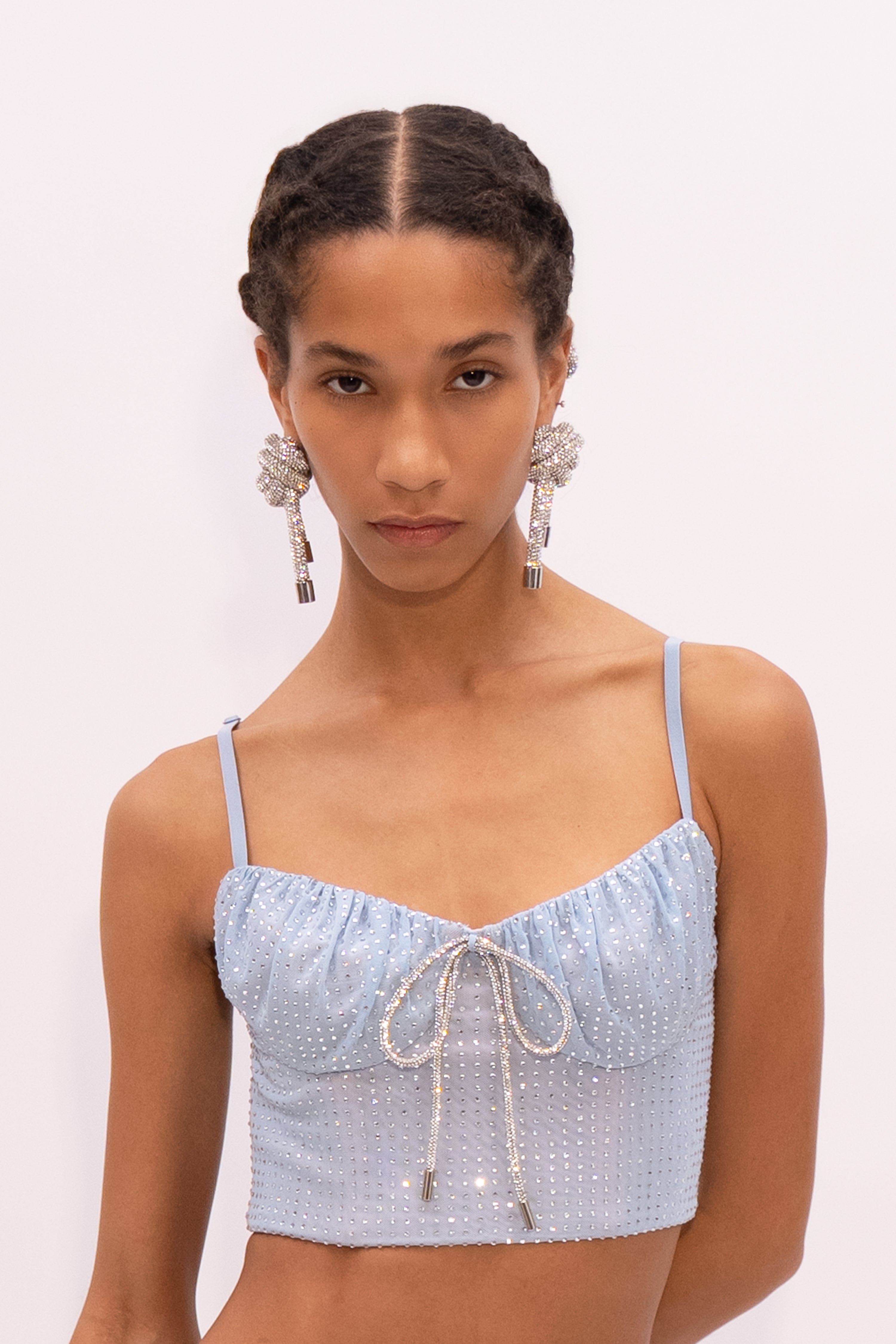 CRYSTAL KNOT EARRINGS - 2