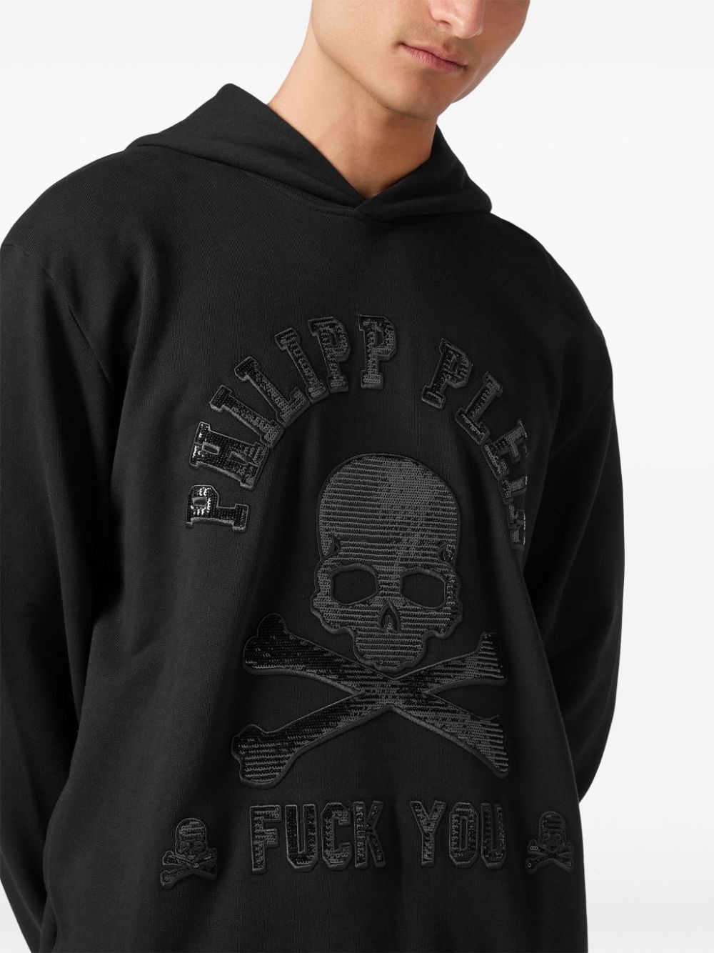 skull-print hoodie - 5