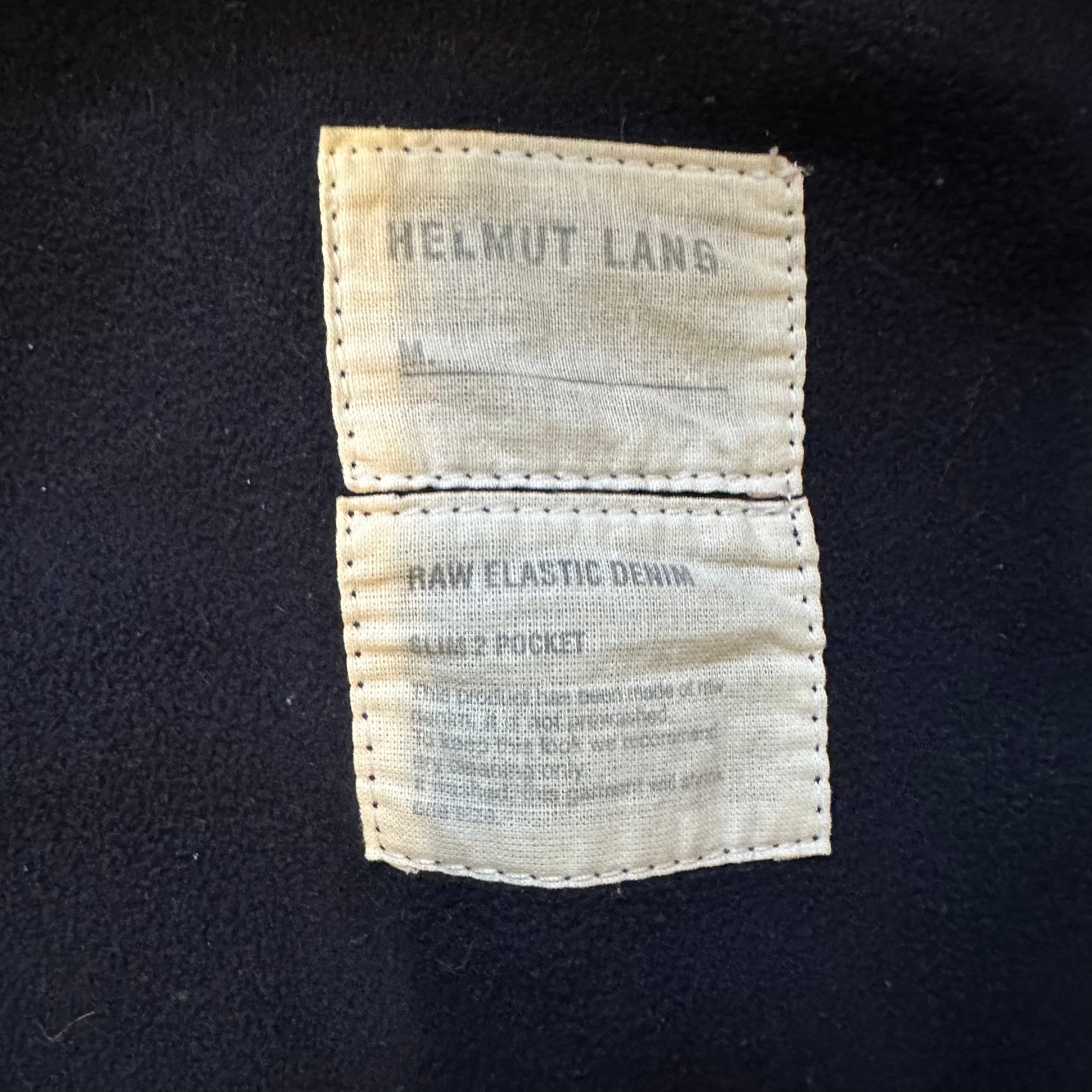 Coup de Grace - Helmut Lang Extended Zipper Lined Denim Trucker AW04 Sz 50 - 3