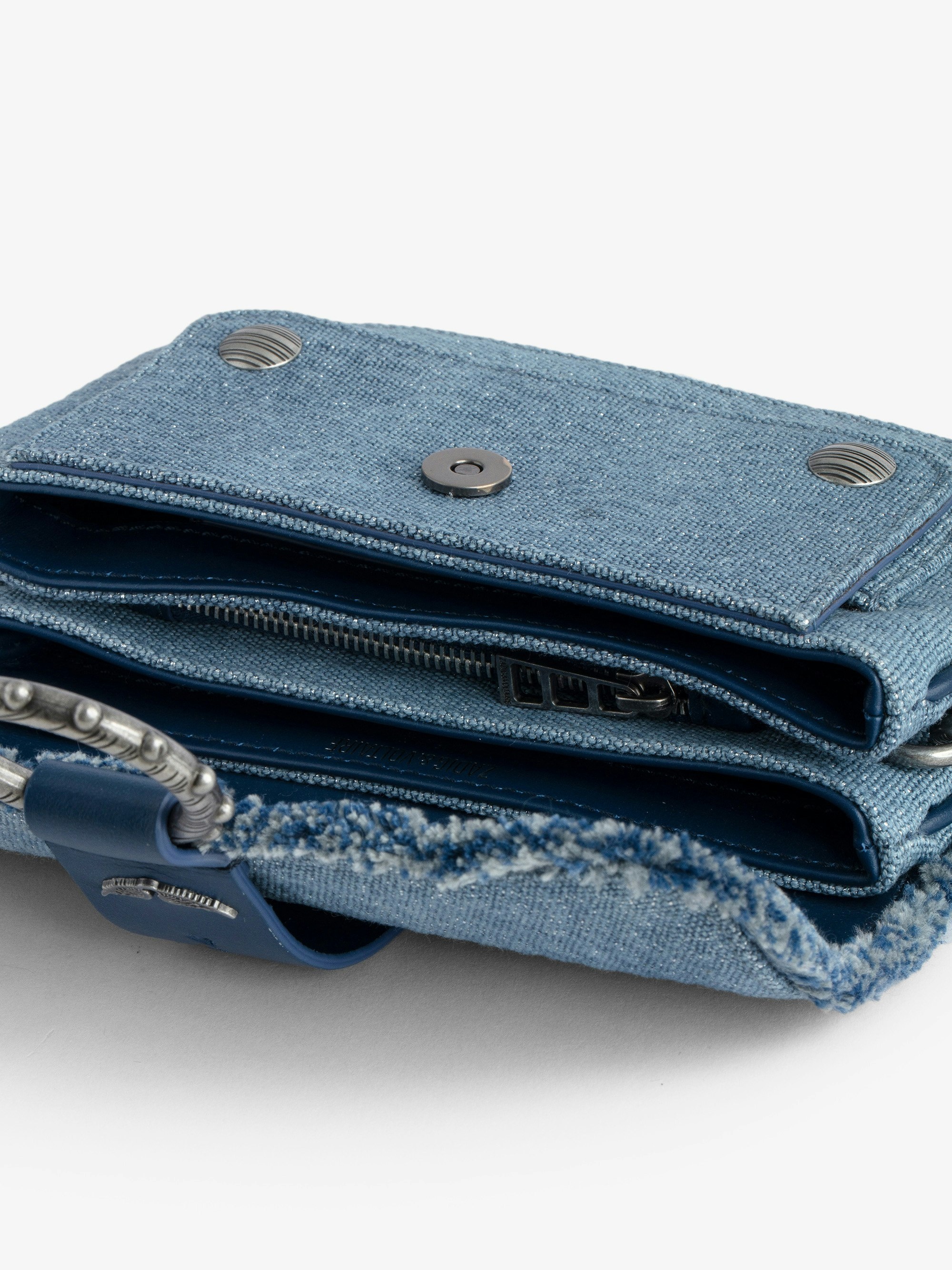 Kate Wallet Denim Glitter Bag - 6