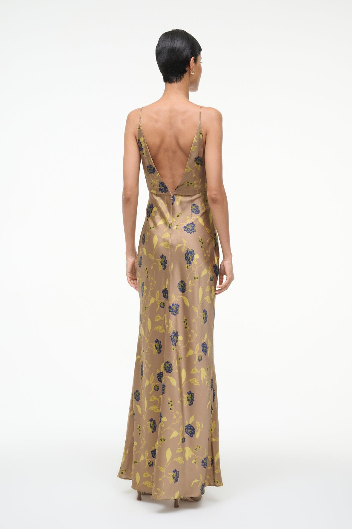 STAUD HANK SILK DRESS VINTAGE FLORAL - 6