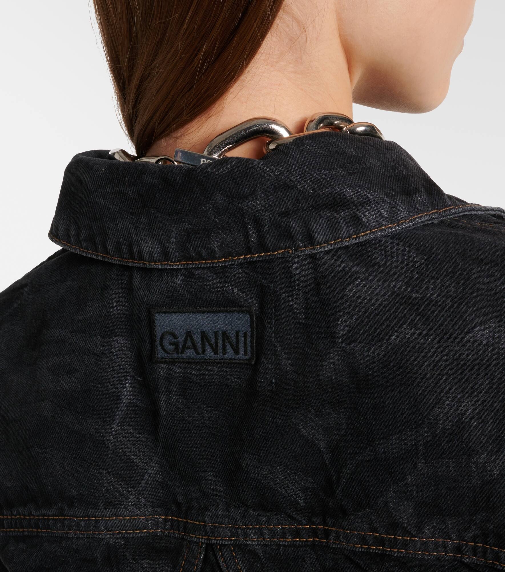 Printed denim jacket - 7