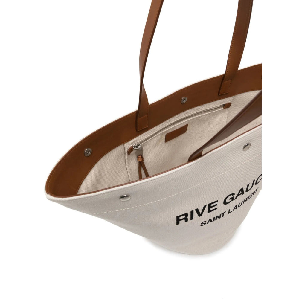 Saint Laurent Neutrals Tote Bags Women - 2
