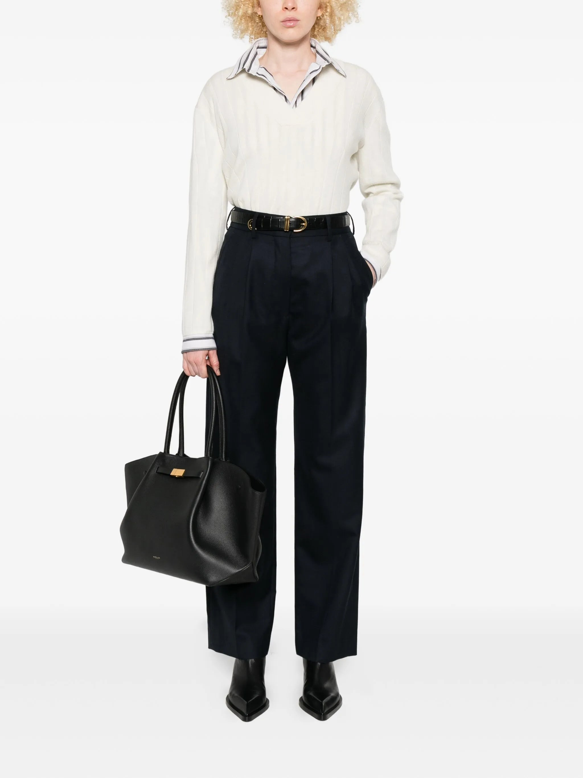 Max Mara Ribbed V-neck Sweater - 3