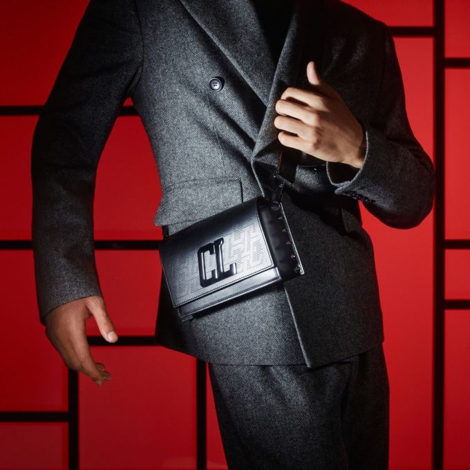 Christian Louboutin Wallstrap BLACK/BLACK/BLACK-RED/GUN