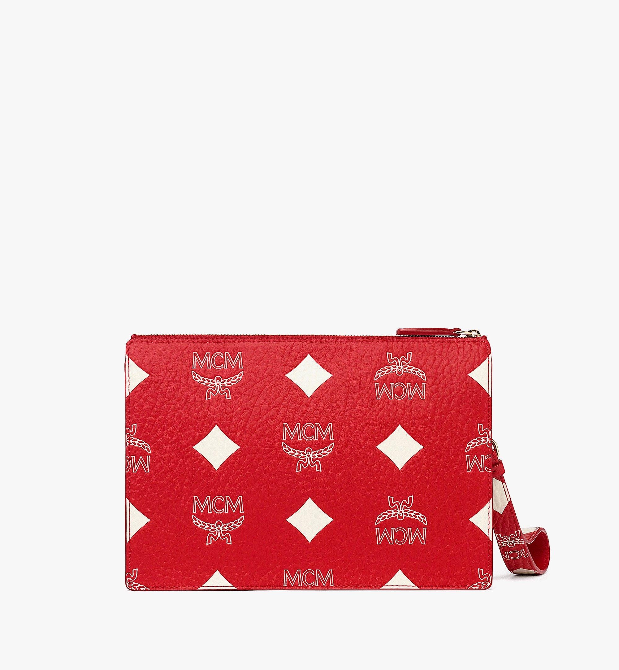 Wristlet Zip Pouch w/ Chain Strap in Maxi Visetos - 3