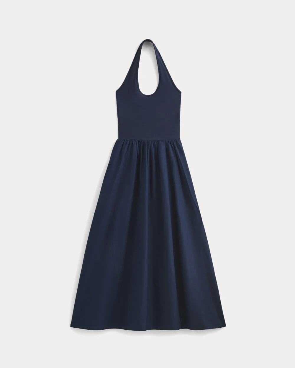 HALTER DRESS IN ULTRASOFT COTTON - 1